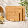 Premium Bamboo Cutting Board Set (4-Piece)